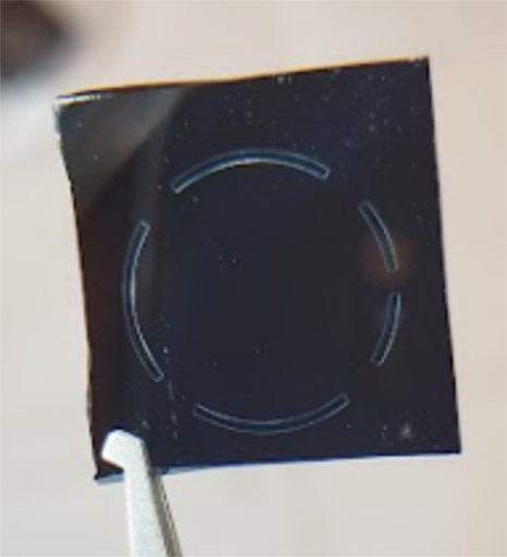 Microscopy held by tweezers
